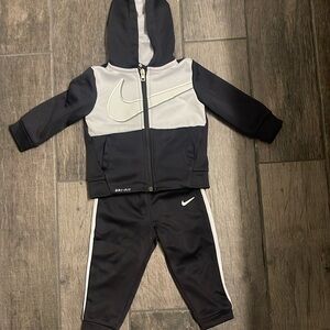 Boys Nike 2 Piece Zip Hoodie and Joggers - 12 month